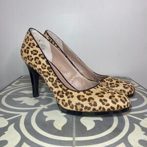 Franco Sarto Darren Calf Hair Leopard Print 4" Heels Women 10